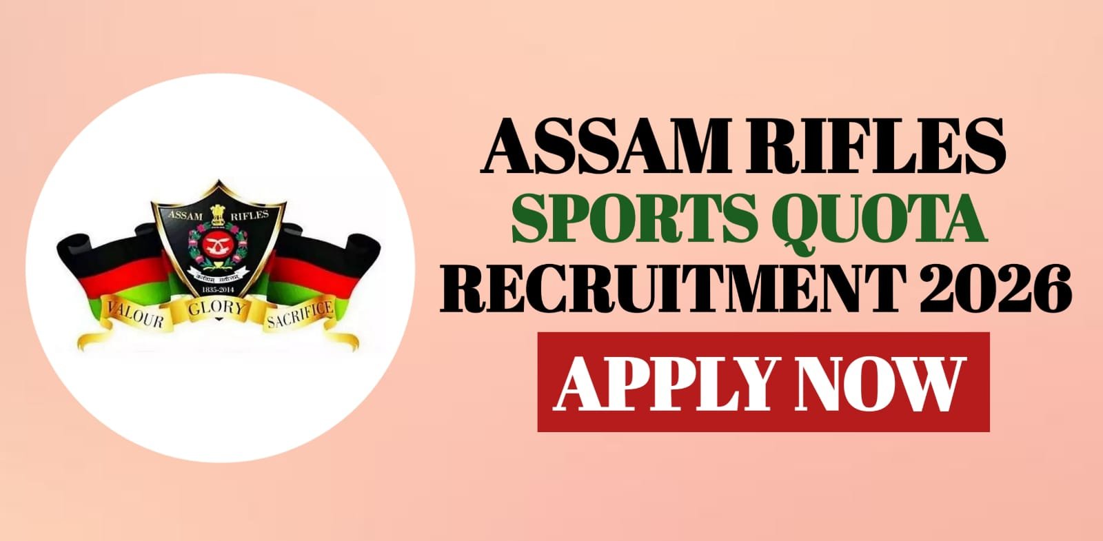 Assam Rifles Sports Quota Recruitment 2026