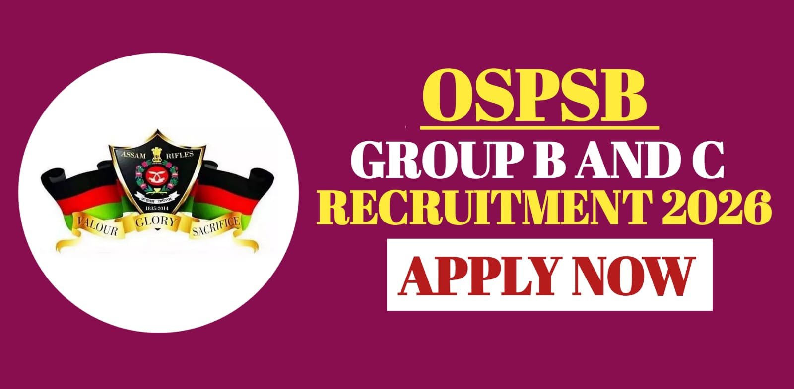 OSPSB Group B and C Recruitment 2026