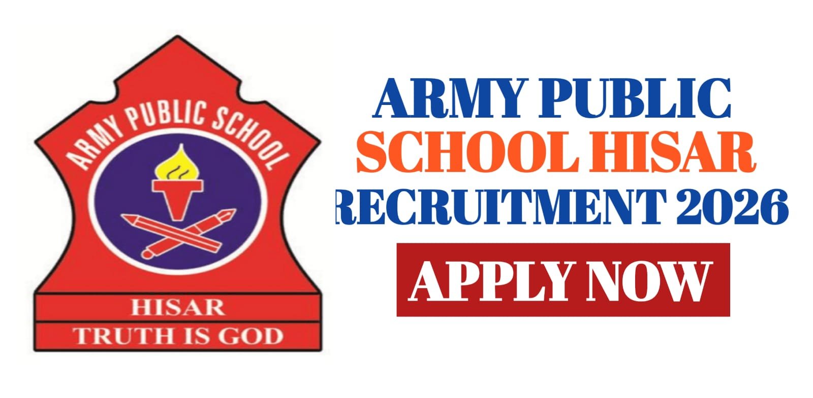 Army Public School Hisar Recruitment 2026