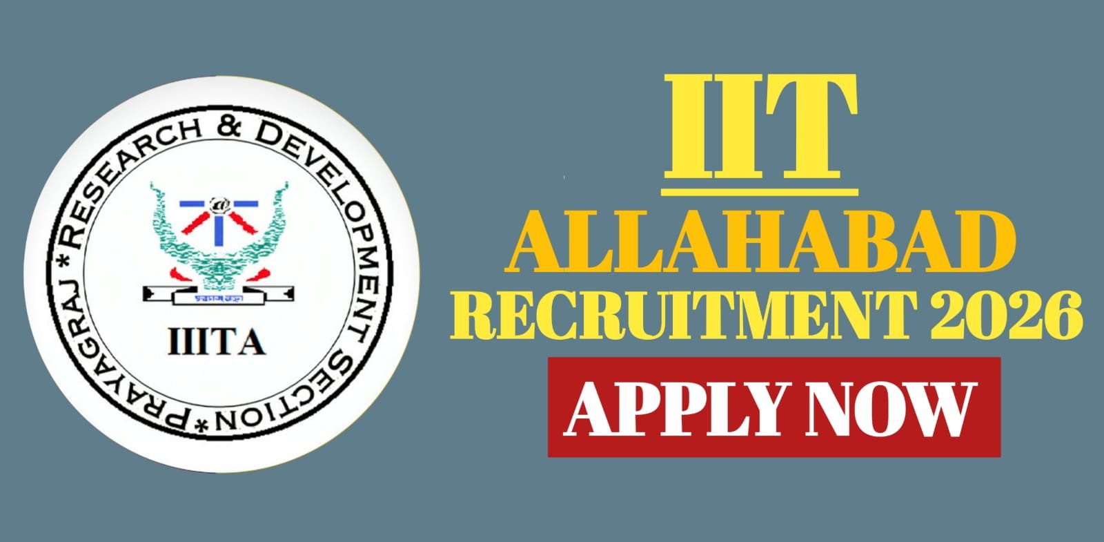 IIT Allahabad Recruitment 2026