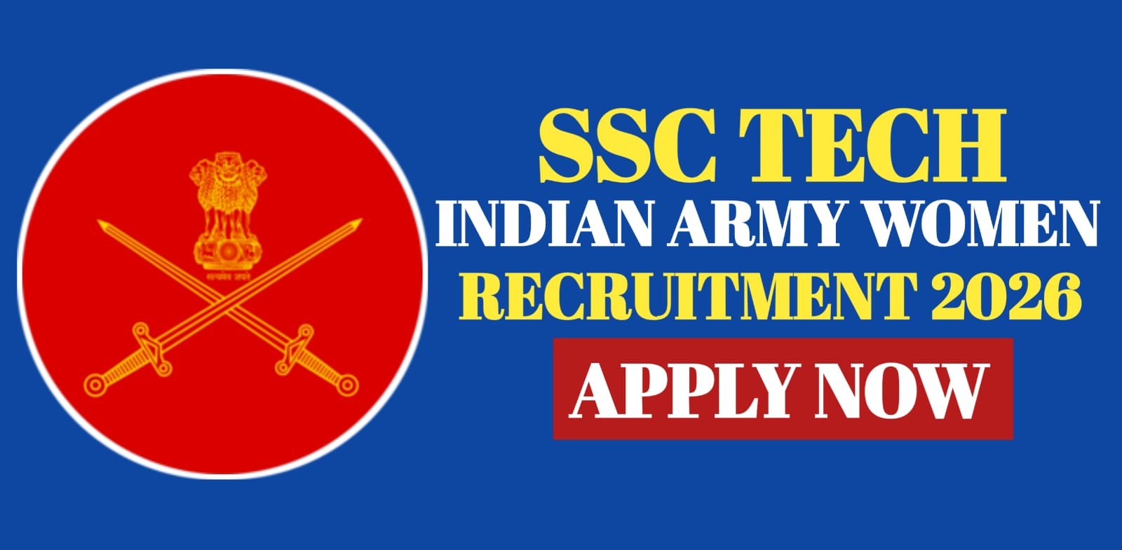Indian Army SSC Tech Women Recruitment 2026