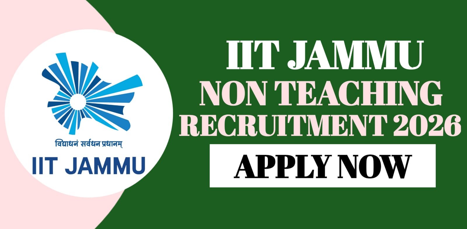 IIT Jammu Non Teaching Recruitment 2026