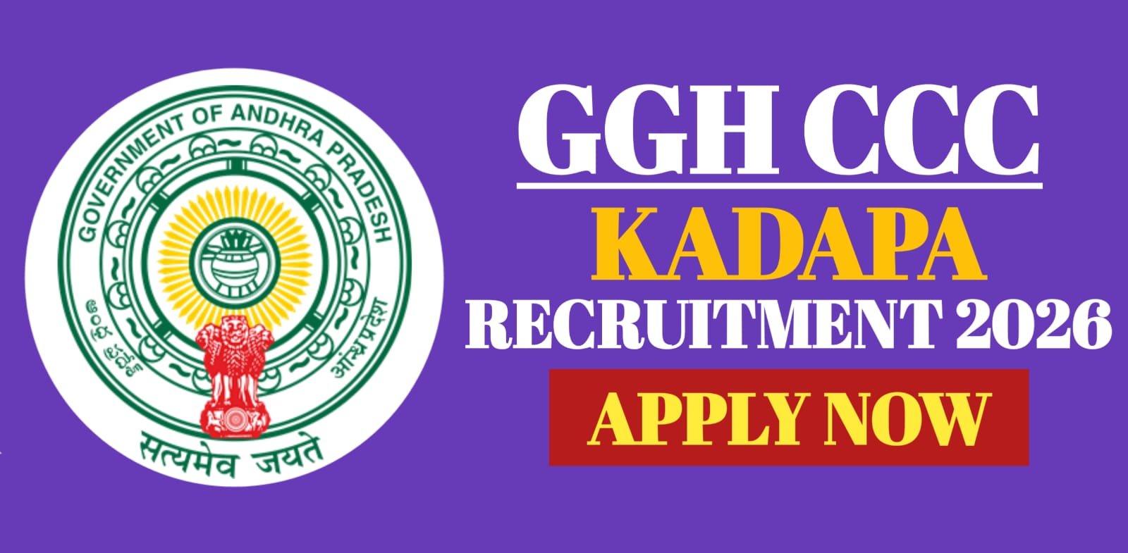 GGH CCC Kadapa Recruitment 2026