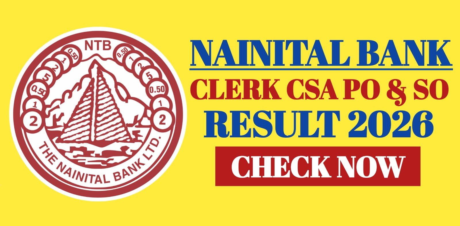 Nainital Bank Clerk CSA PO & SO Result 2026