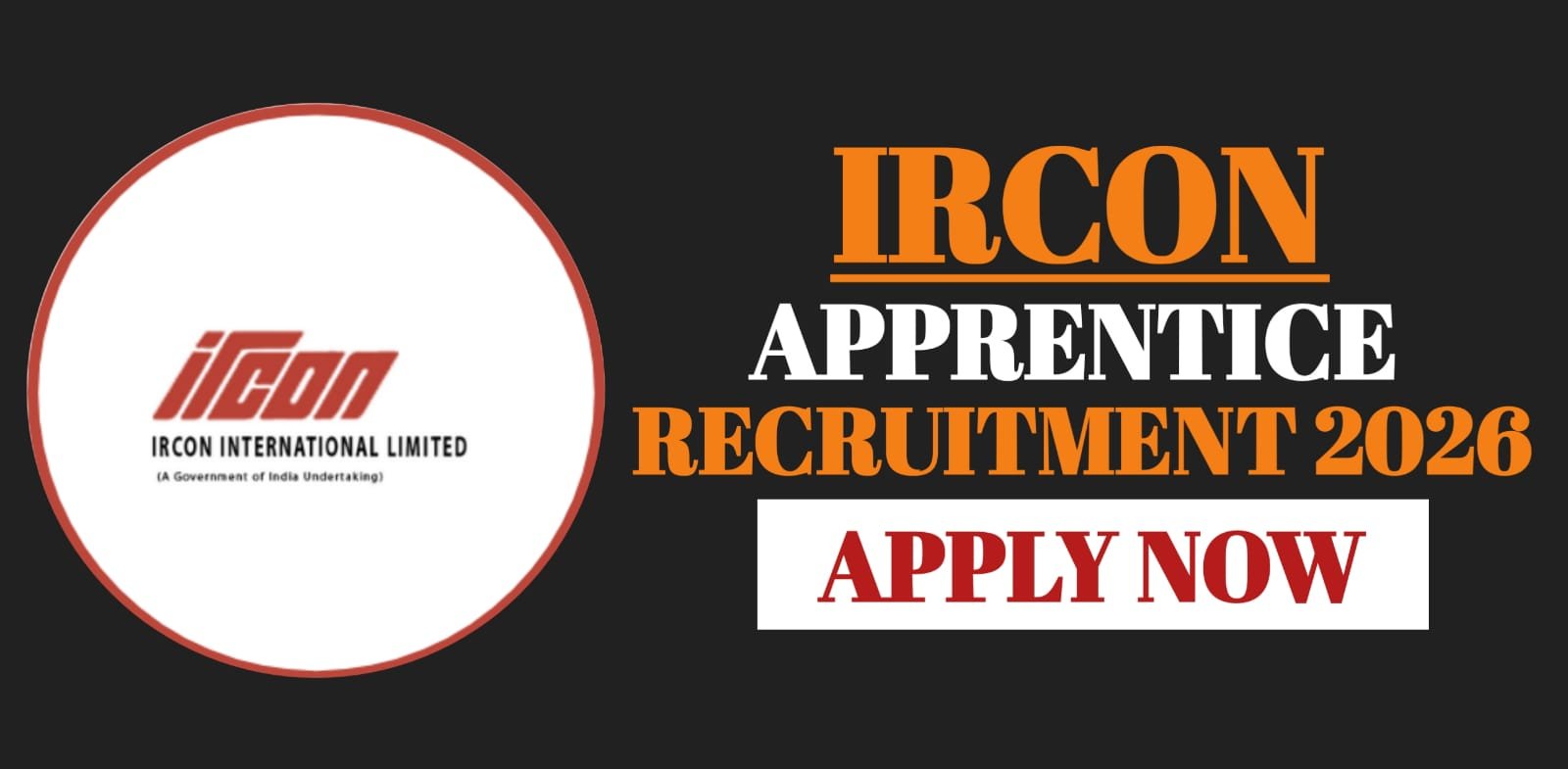 IRCON Apprentice Recruitment 2026
