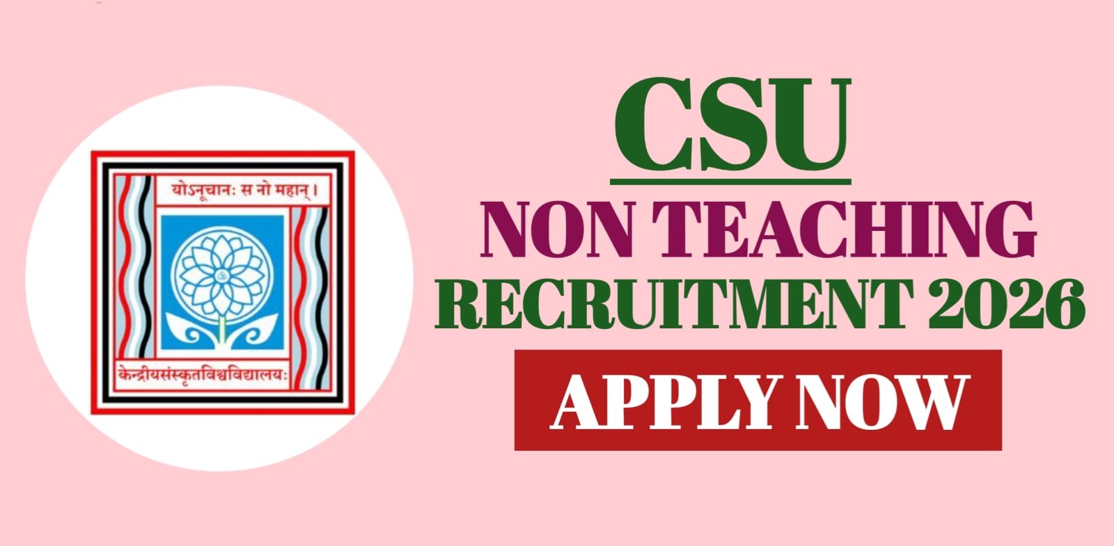 CSU Non Teaching Recruitment 2026