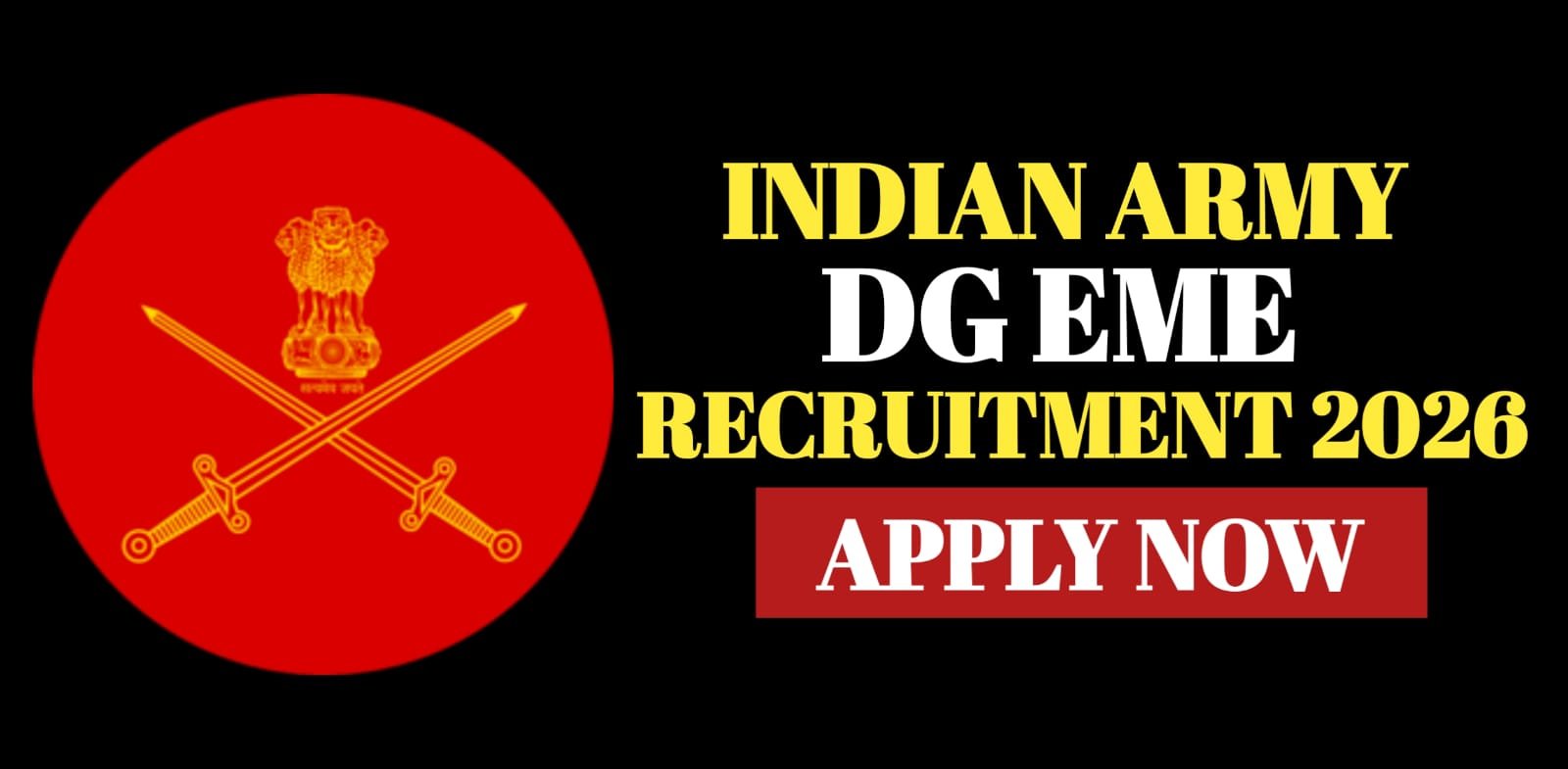 Indian Army DG EME Recruitment 2026