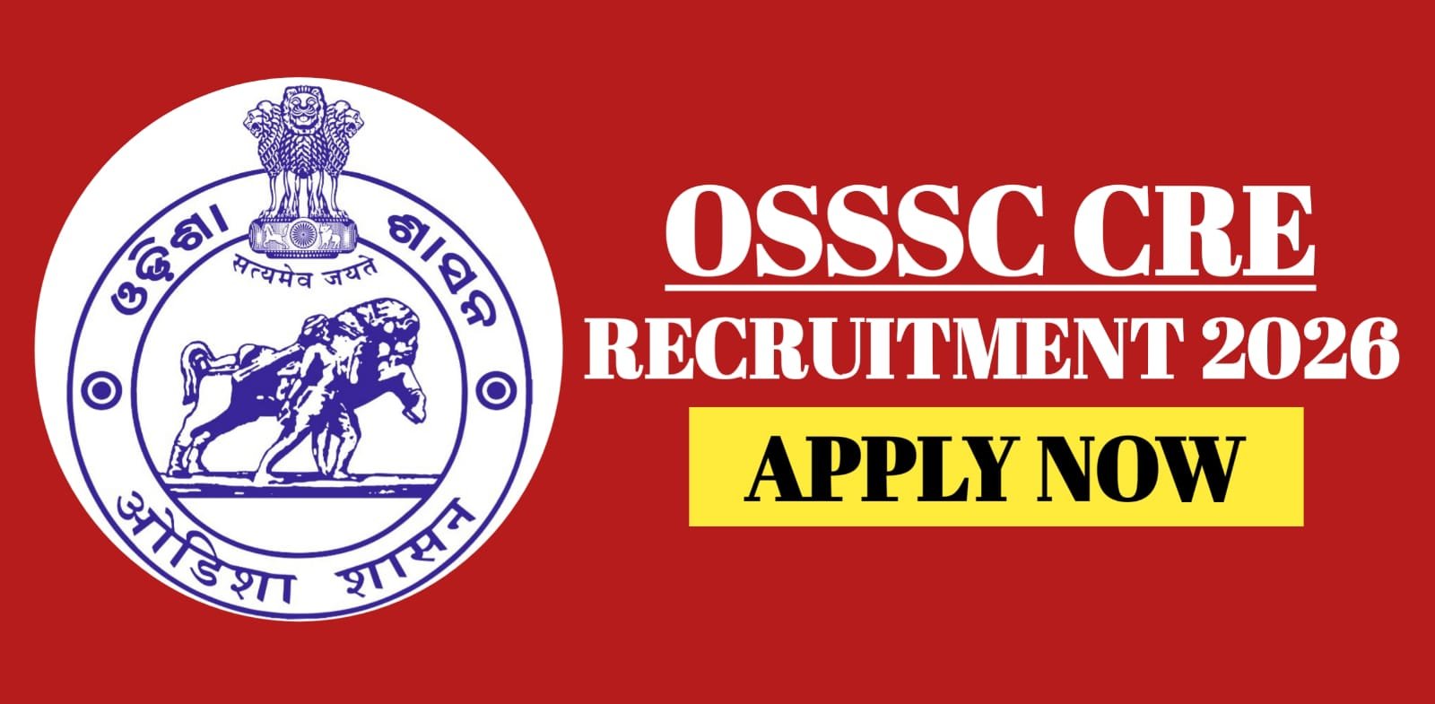 OSSSC CRE Recruitment 2026