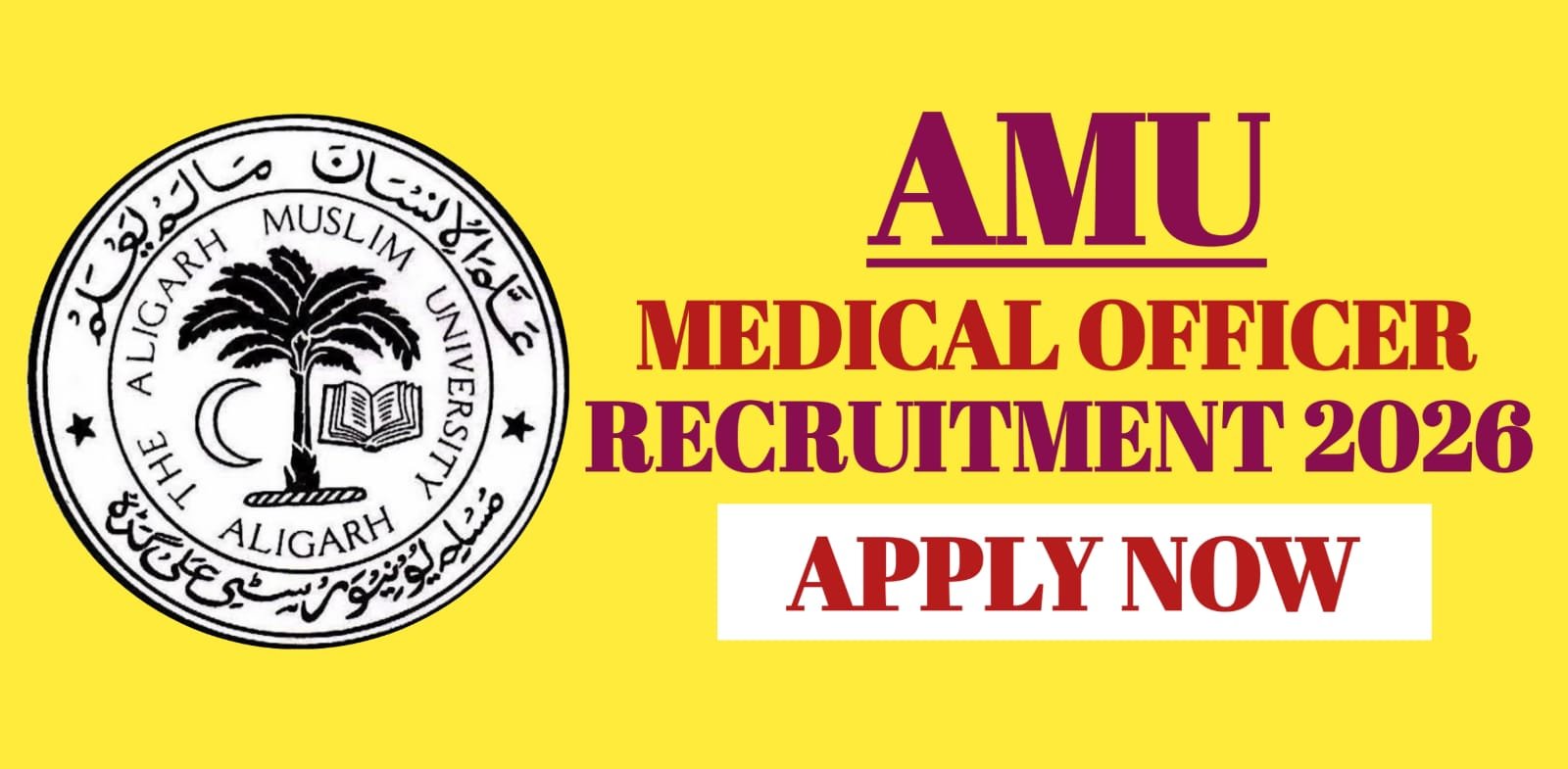 AMU Medical Officer Recruitment 2026
