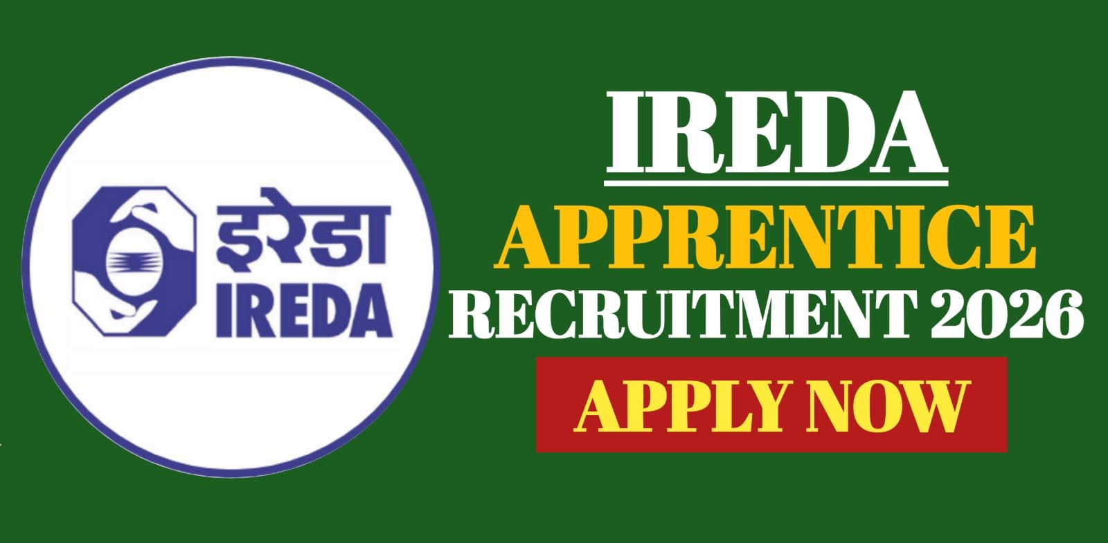 IREDA Apprentices Recruitment 2026