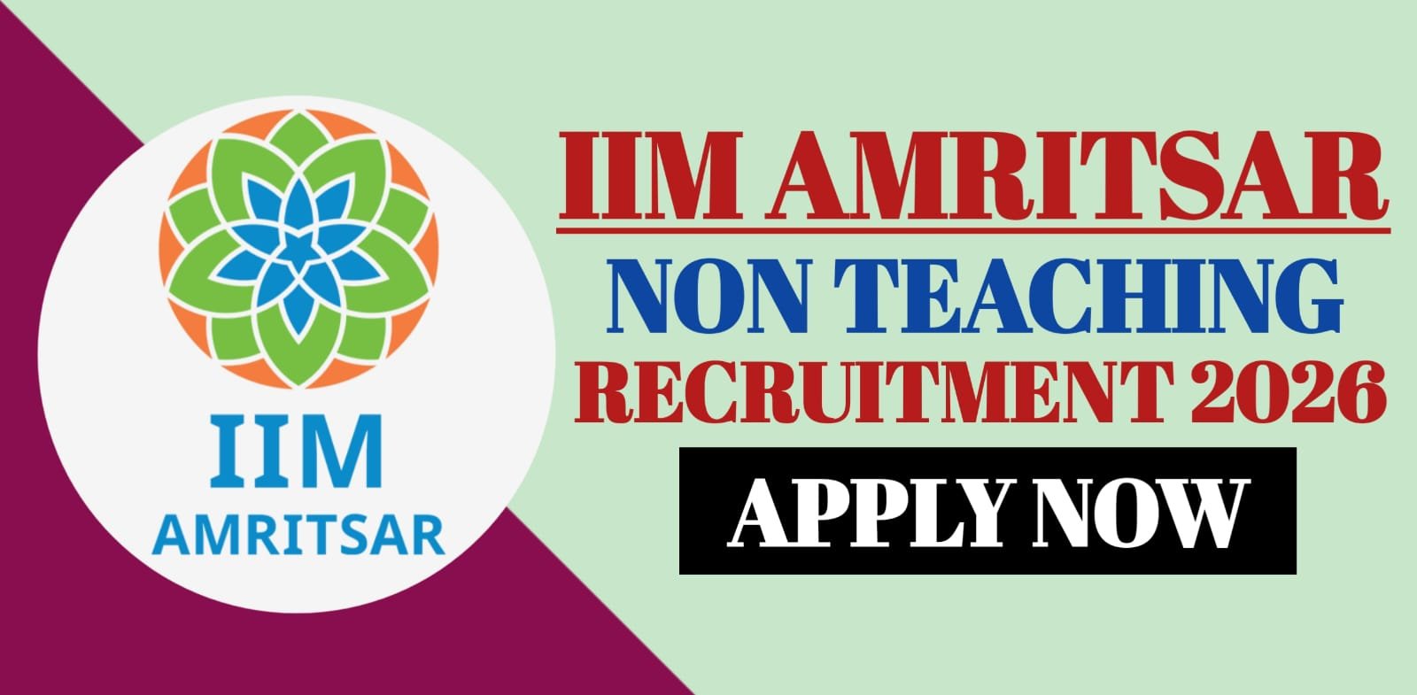 IIM Amritsar Non Teaching Recruitment 2026