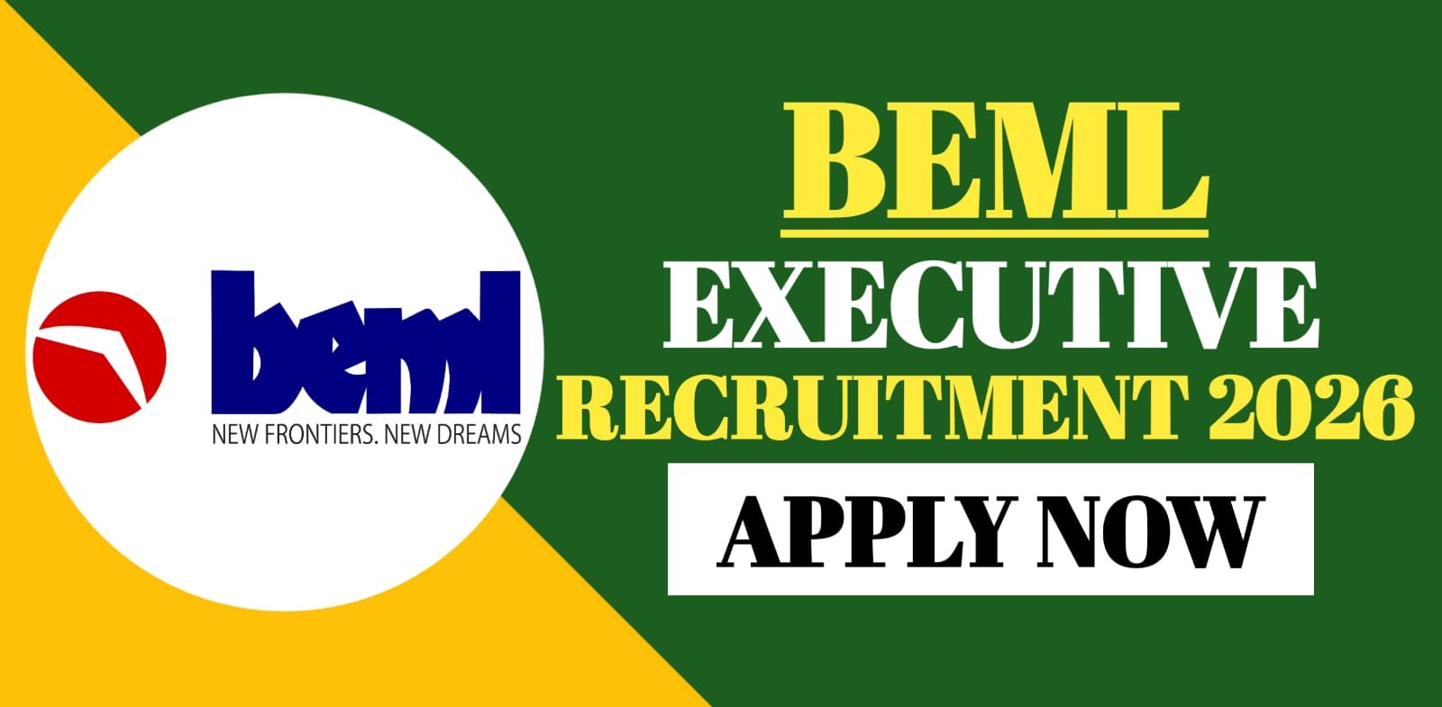 BEML Executive Recruitment 2026