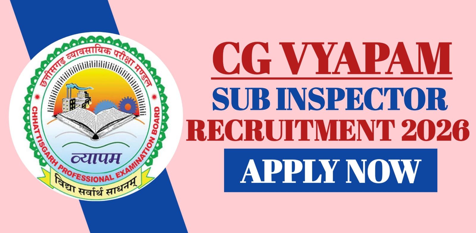 CG Vyapam Sub Inspector Recruitment 2026