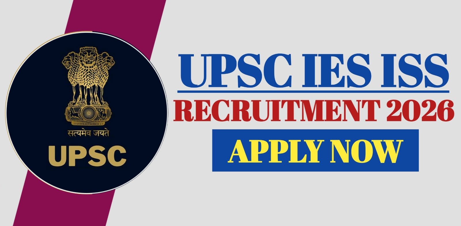 UPSC IES ISS Recruitment 2026