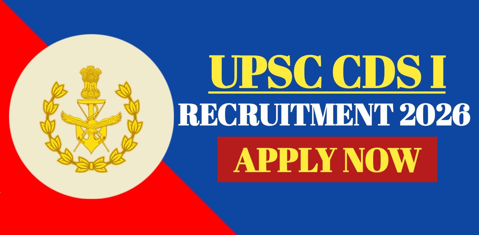 UPSC CDS I Recruitment 2026