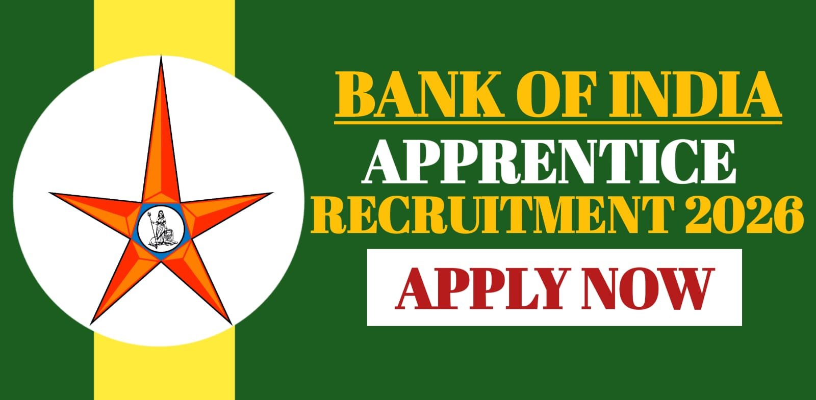 Bank of India Apprentice Recruitment 2026