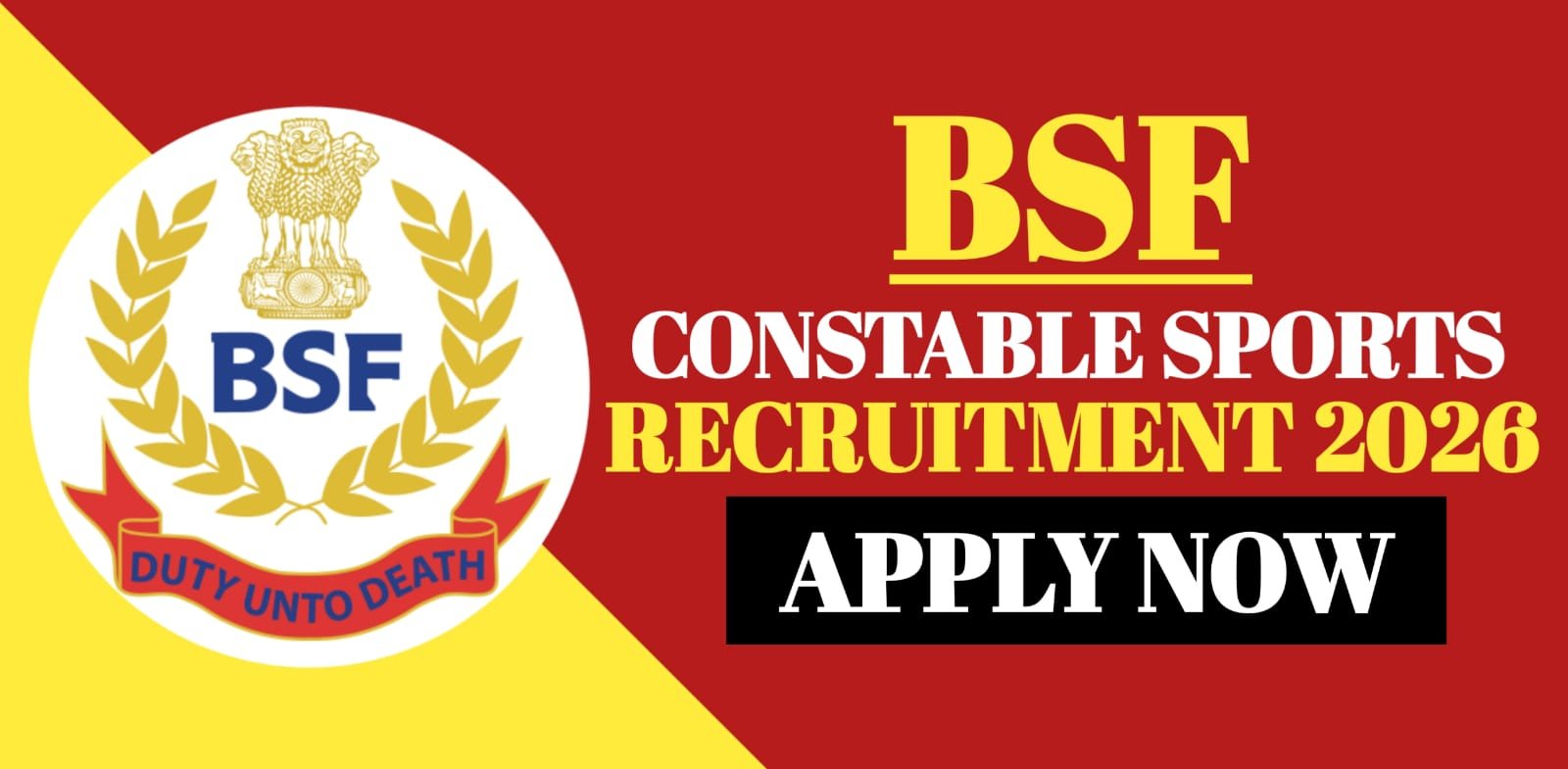 BSF Constable Sports Recruitment 2026