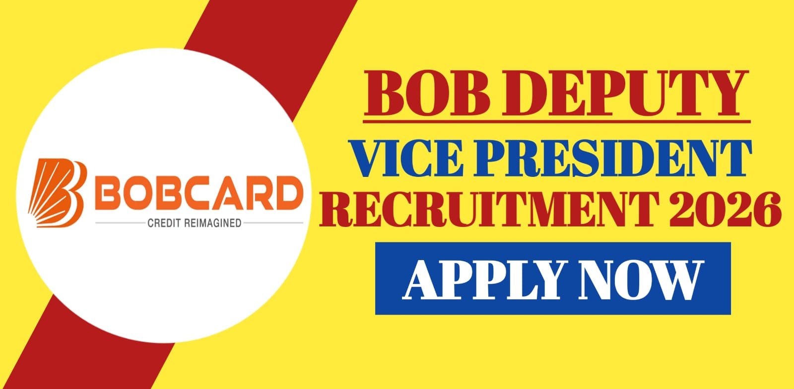 BOB Deputy Vice President Recruitment 2026