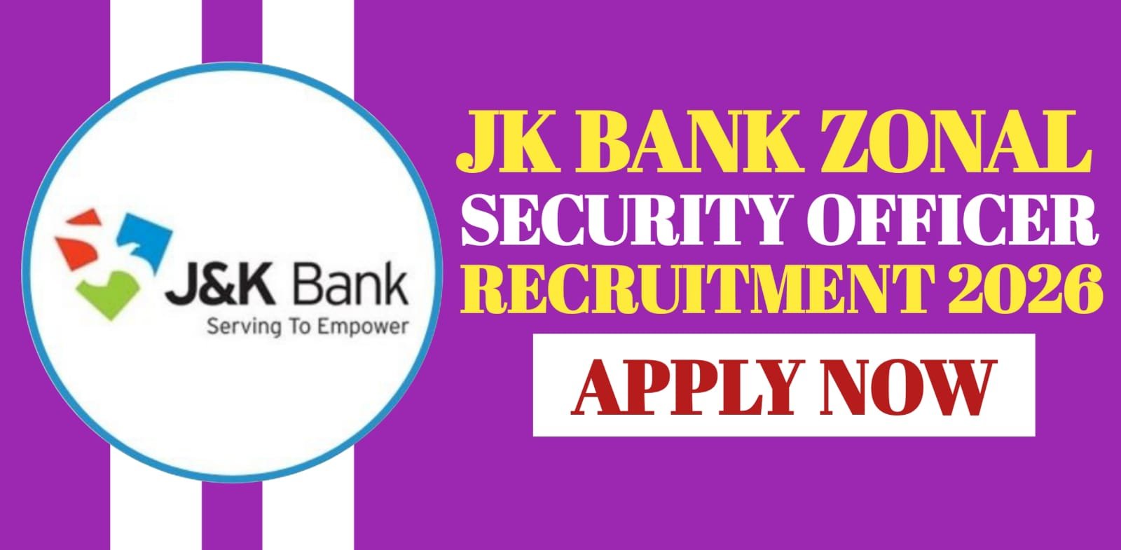 JK Bank Zonal Security Officer Recruitment 2026