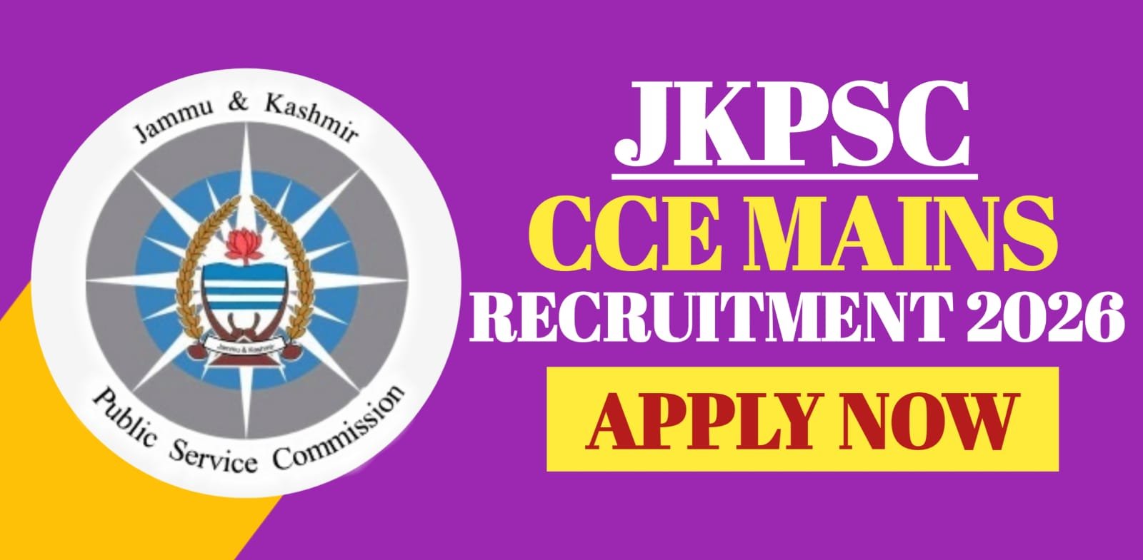 JKPSC CCE Mains Recruitment 2026
