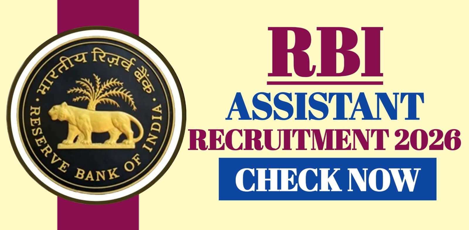 RBI Assistant Recruitment 2026 | Apply
