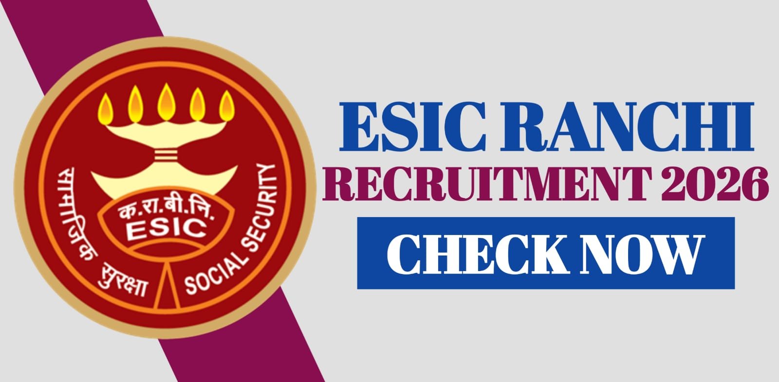 ESIC Ranchi Recruitment 2026 | Apply