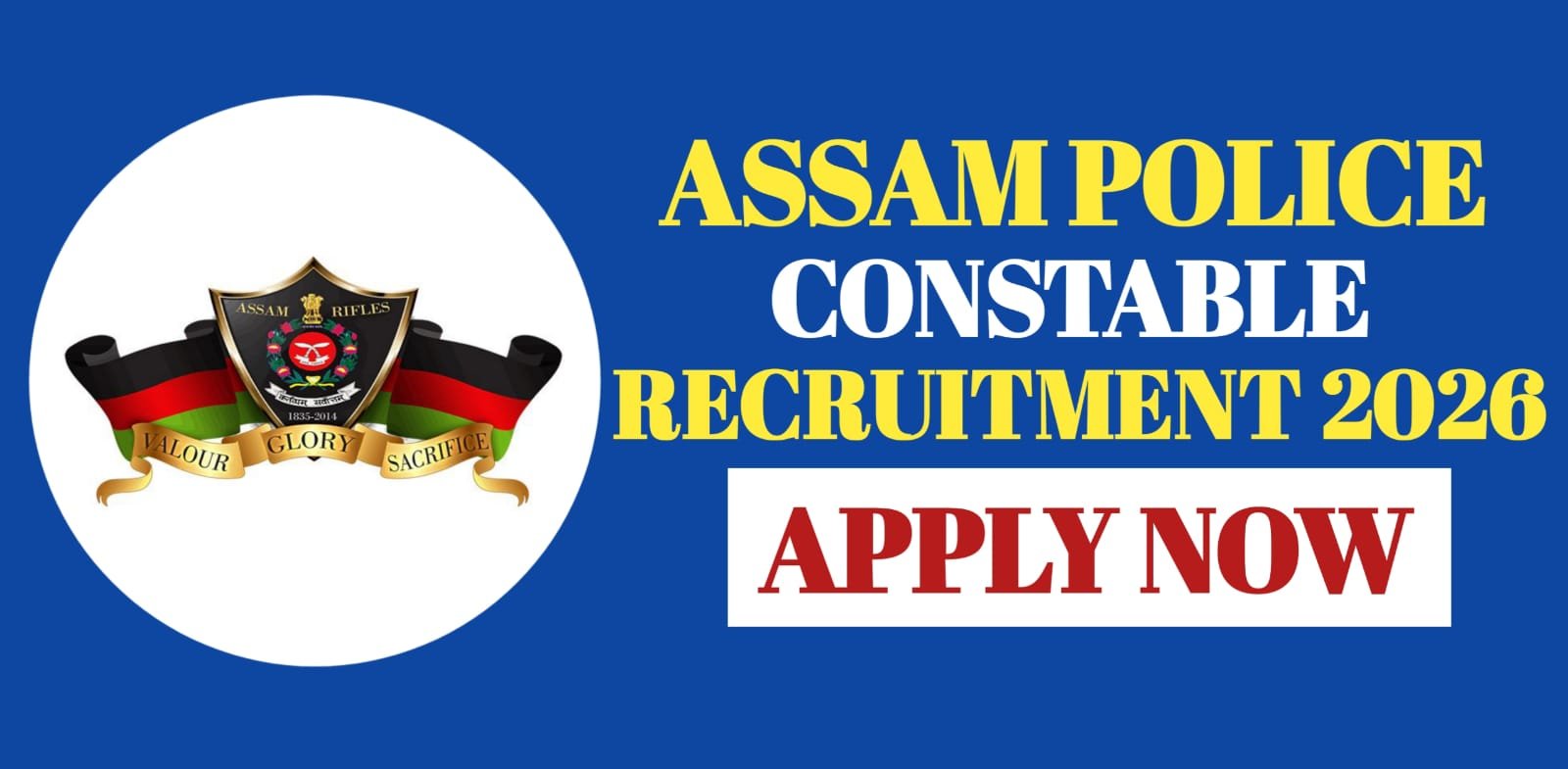 Assam Police Constable Recruitment 2026 | Apply