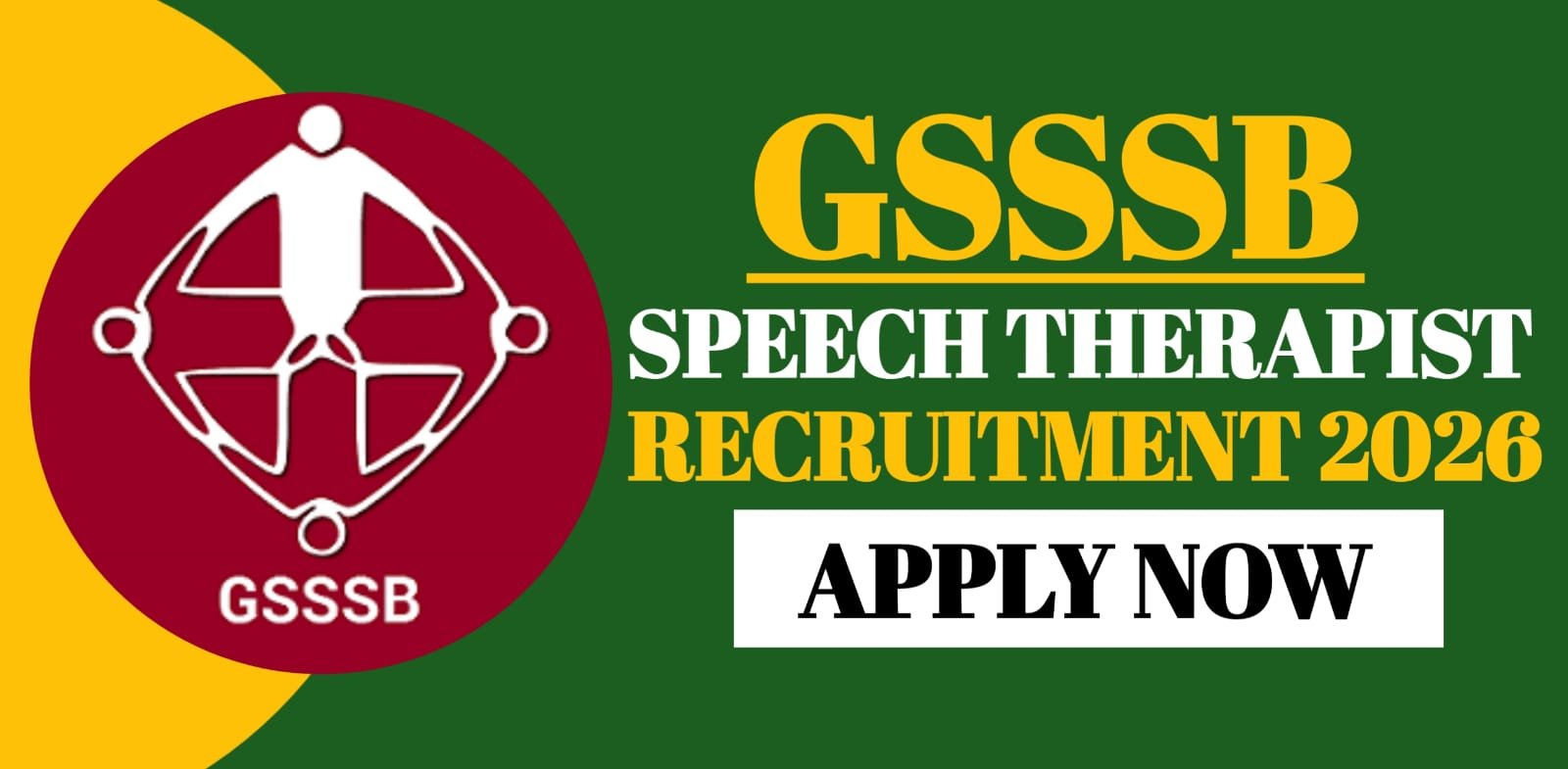 GSSSB Speech Therapist Recruitment 2026