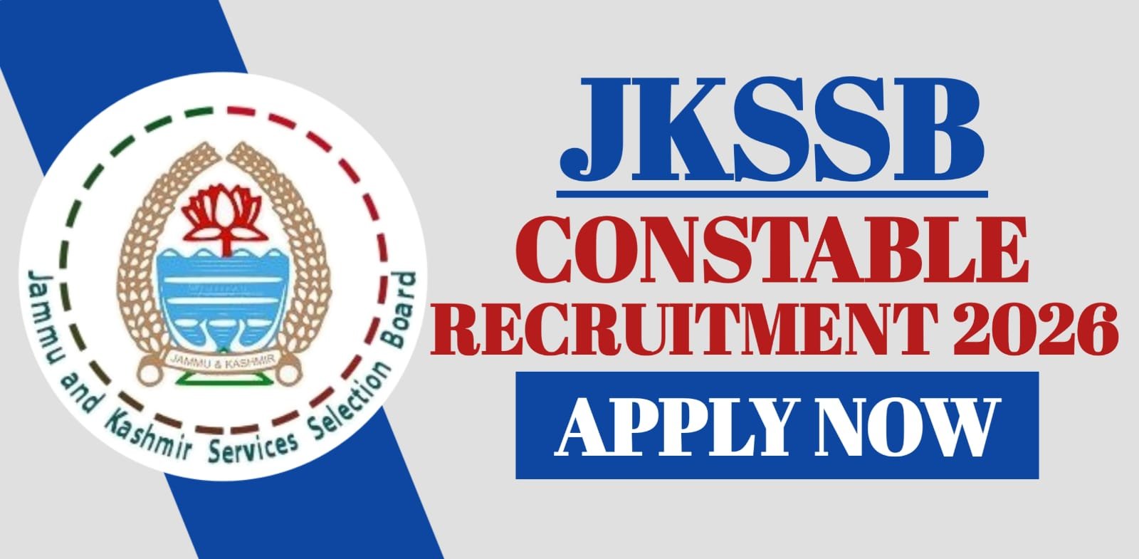 JKSSB Constable Recruitment 2026 | Apply Now