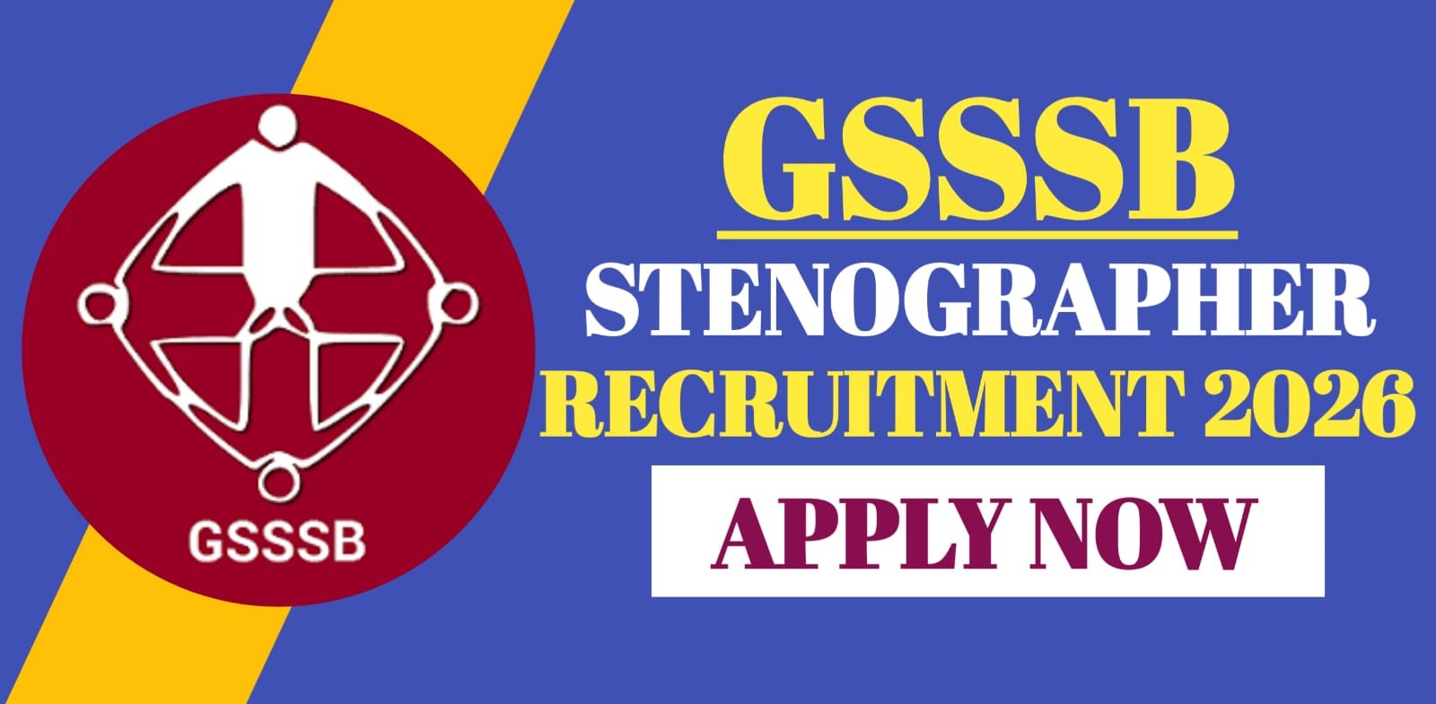 GSSSB Stenographer Recruitment 2026