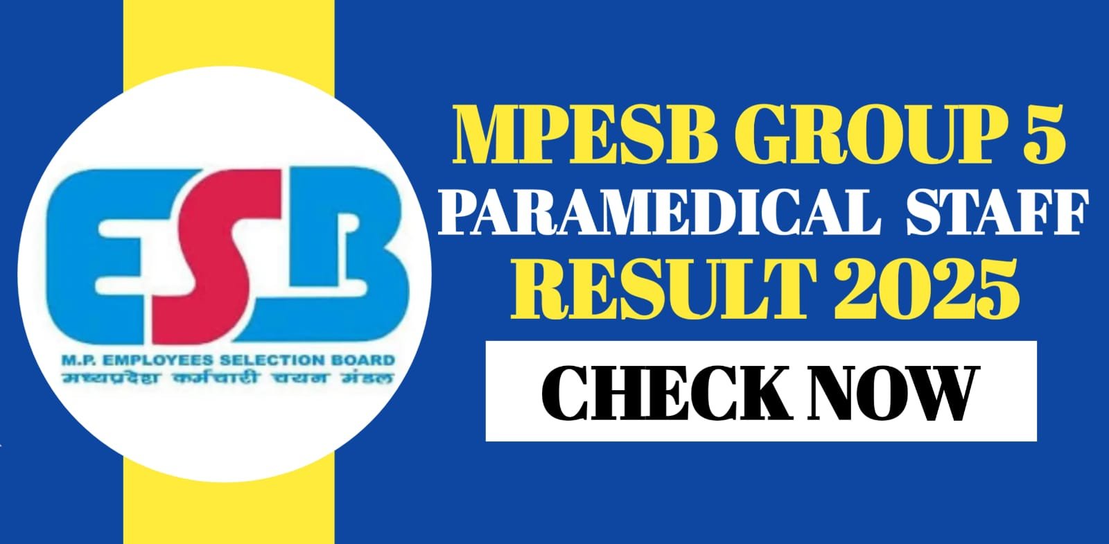 MPESB Group 5 Paramedical Staff Result 2025