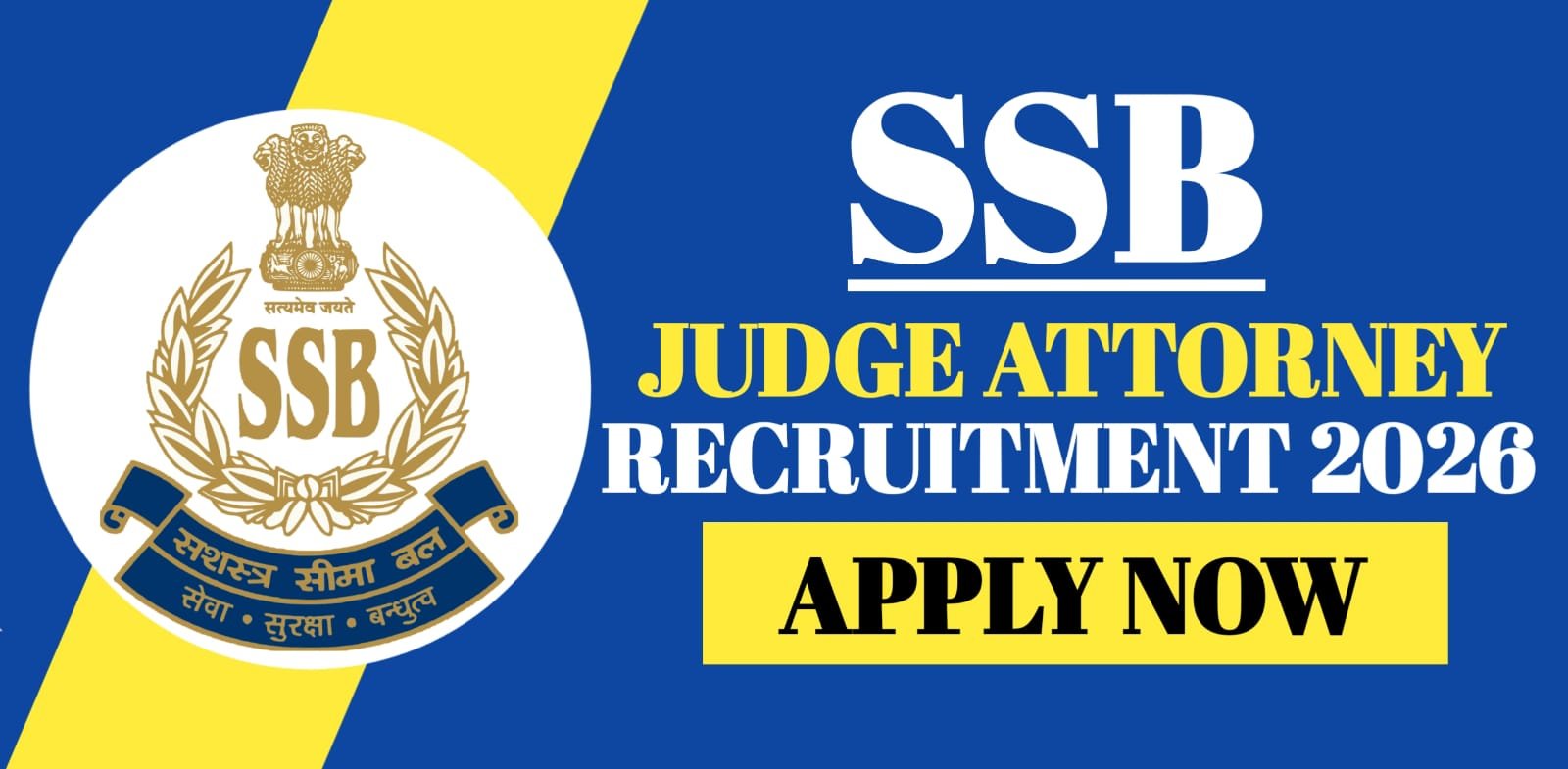 SSB Judge Attorney Recruitment 2026