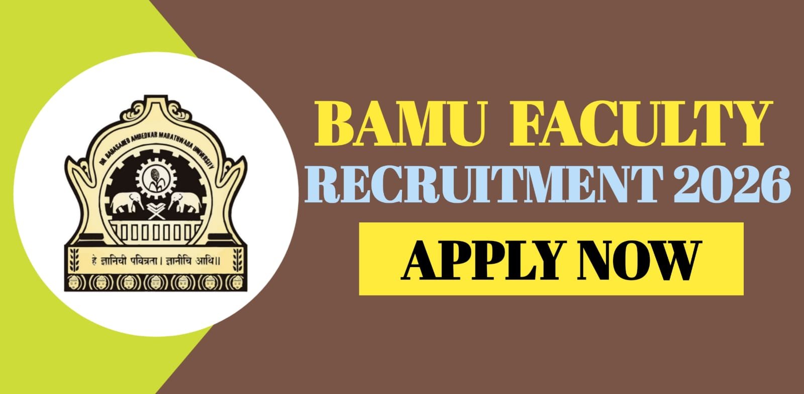 BAMU Faculty Recruitment 2026
