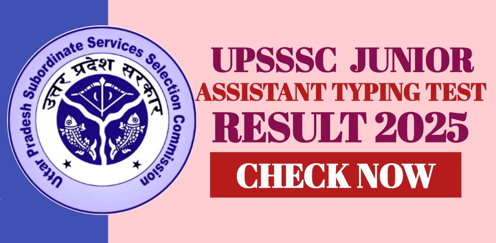 UPSSSC Junior Assistant Typing Test Result 2026