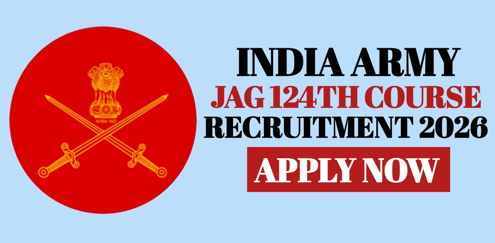 Indian Army JAG 124th Recruitment 2026 | Apply Now