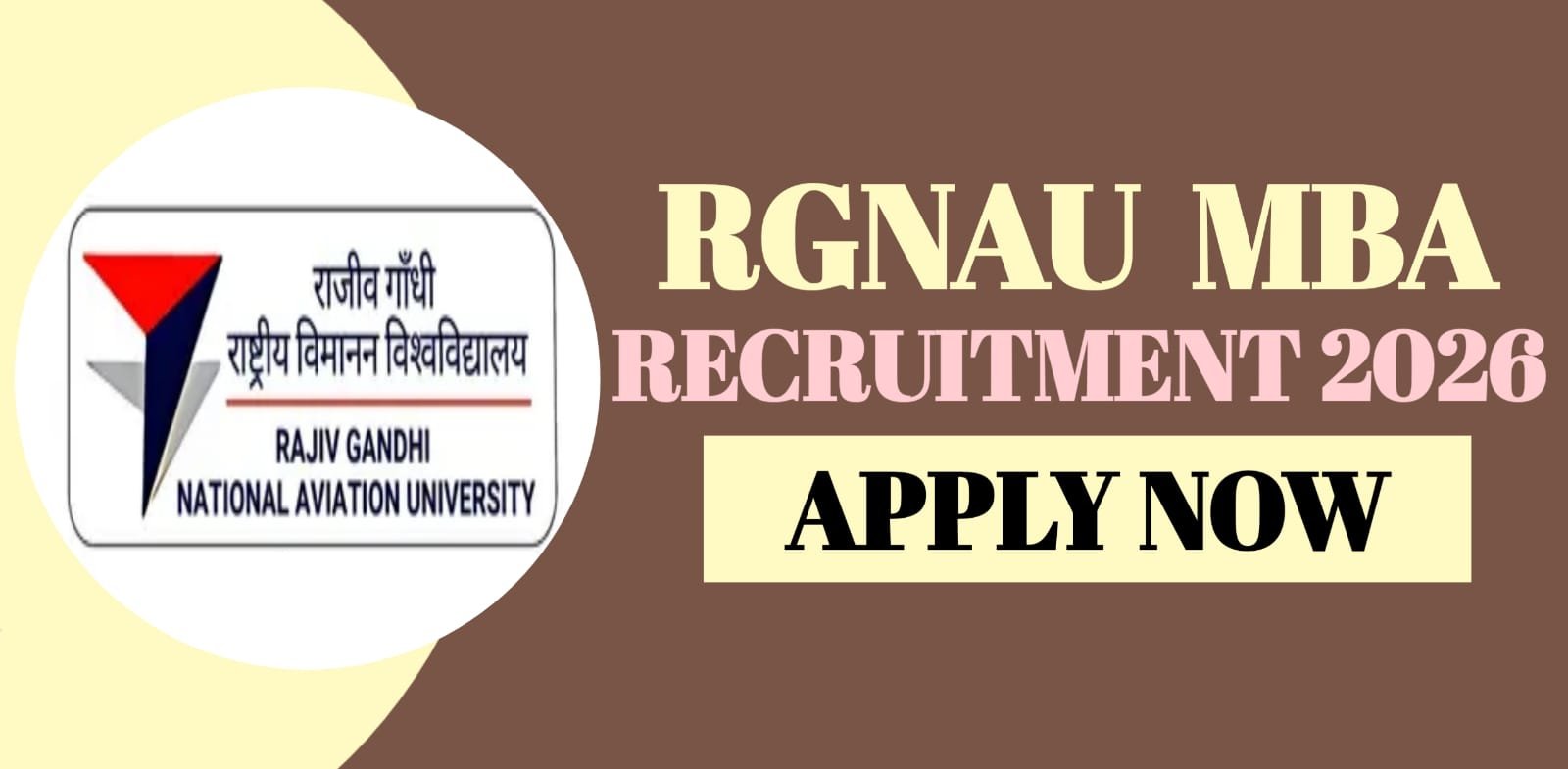 RGNAU MBA Recruitment 2026 