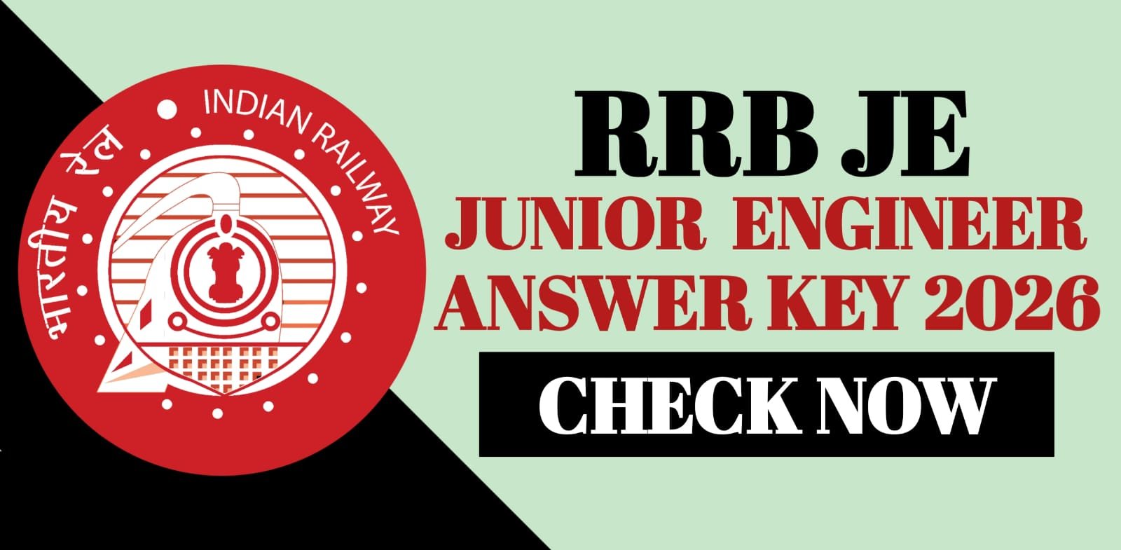 RRB Junior Engineer JE Answer Key 2026