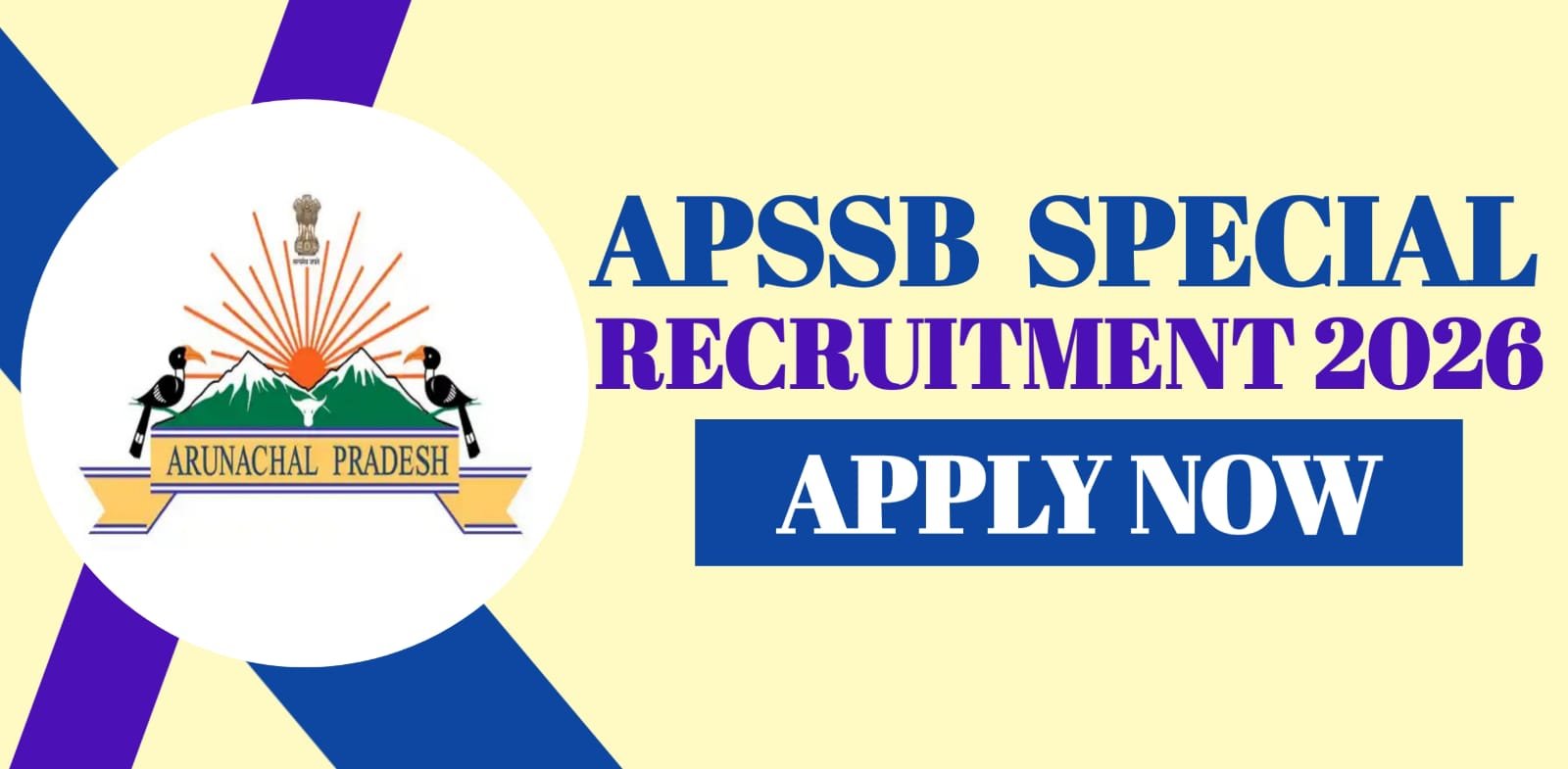 APSSB Special Recruitment 2026