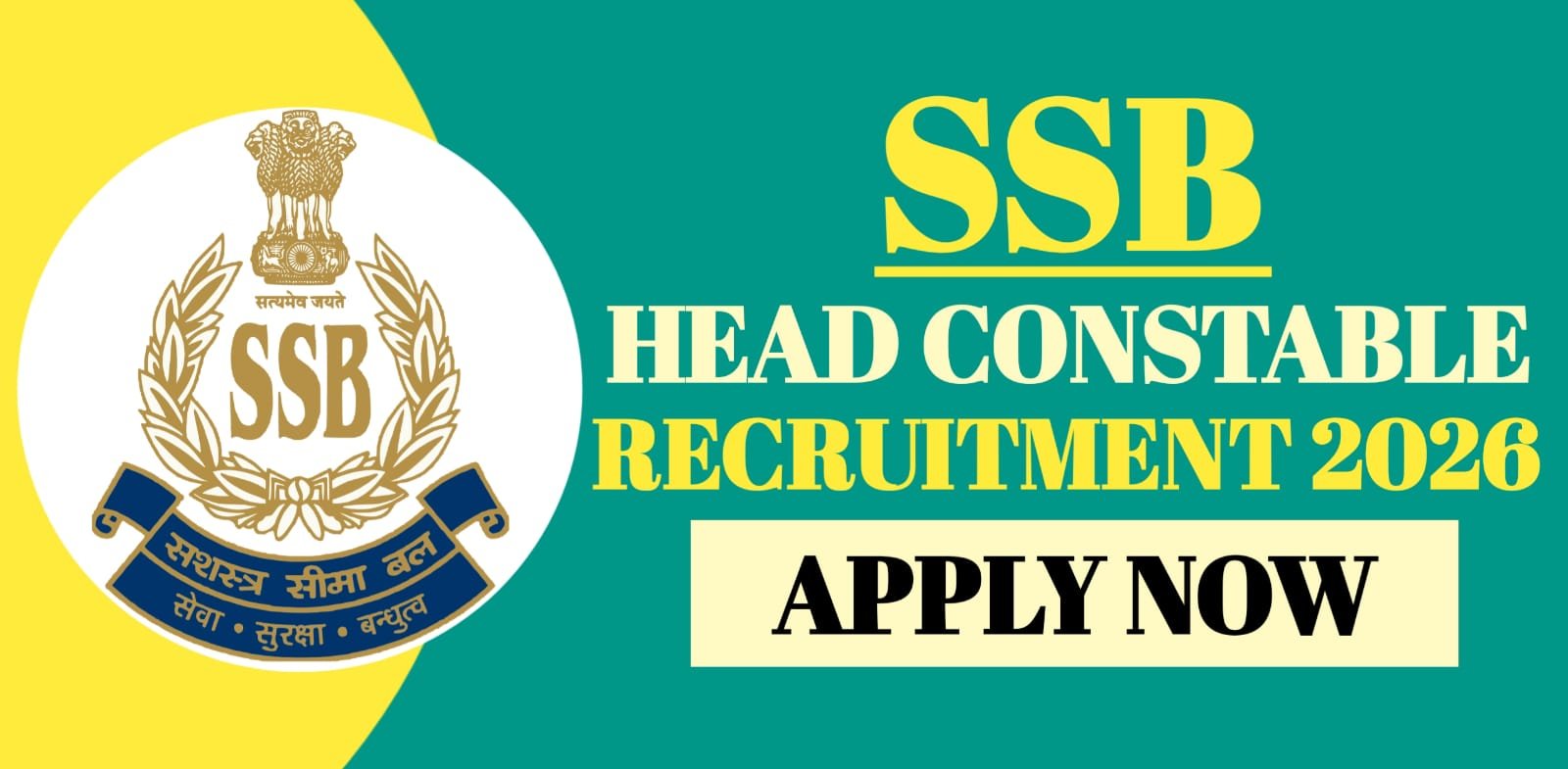 SSB Head Constable Recruitment 2026