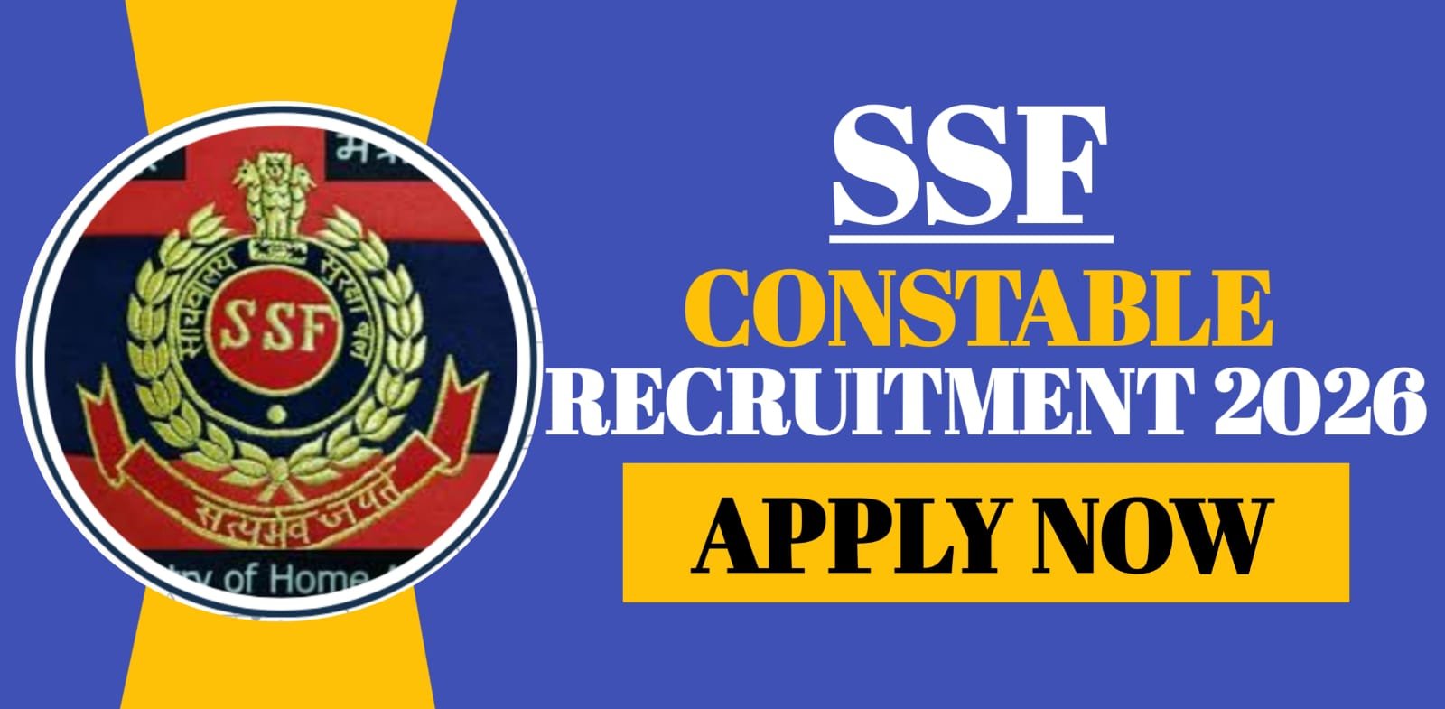SSF Constable Recruitment 2026