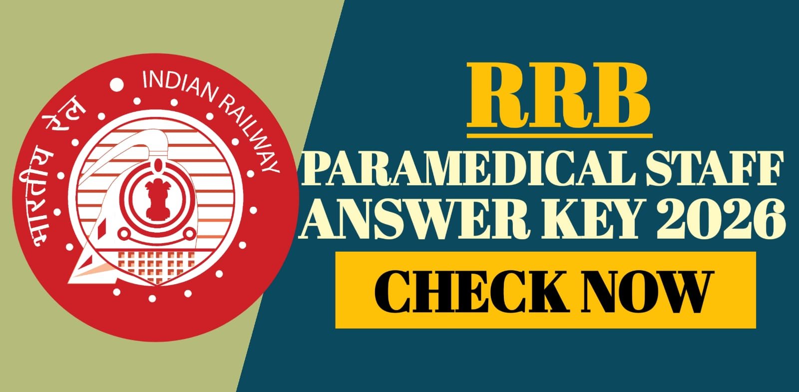 RRB Paramedical Staff Answer Key 2026