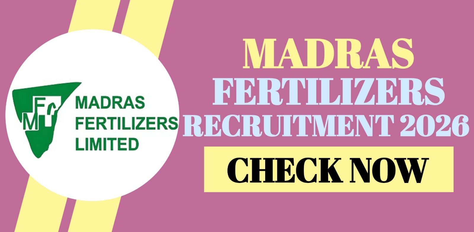 Madras Fertilizers Recruitment 2026 