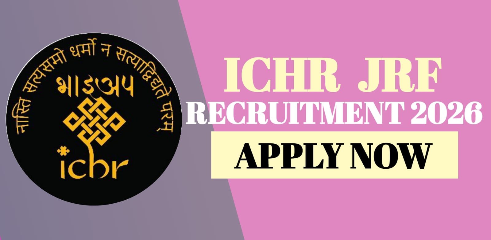 ICHR JRF Recruitment 2026