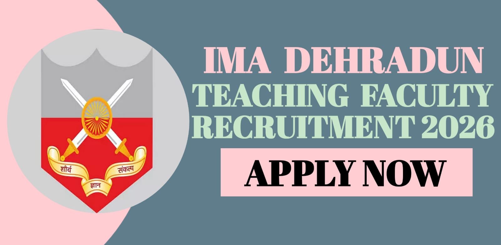 IMA Dehradun Teaching Faculty Recruitment 2026