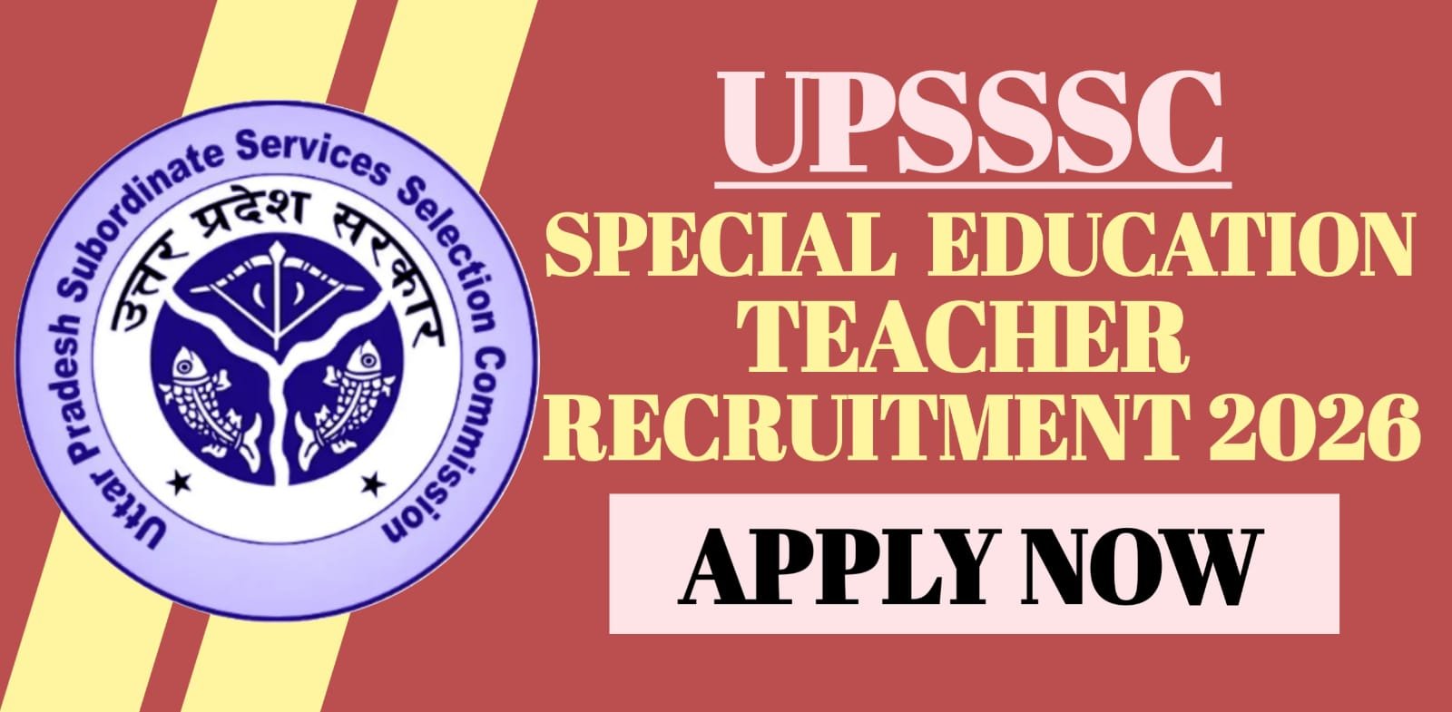 UPSSSC Special Education Teacher Recruitment 2026