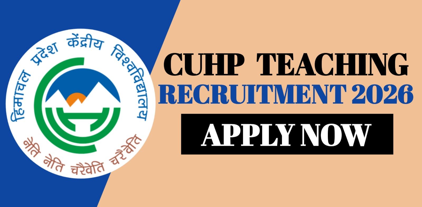 CUHP Teaching Recruitment 2026 | Apply