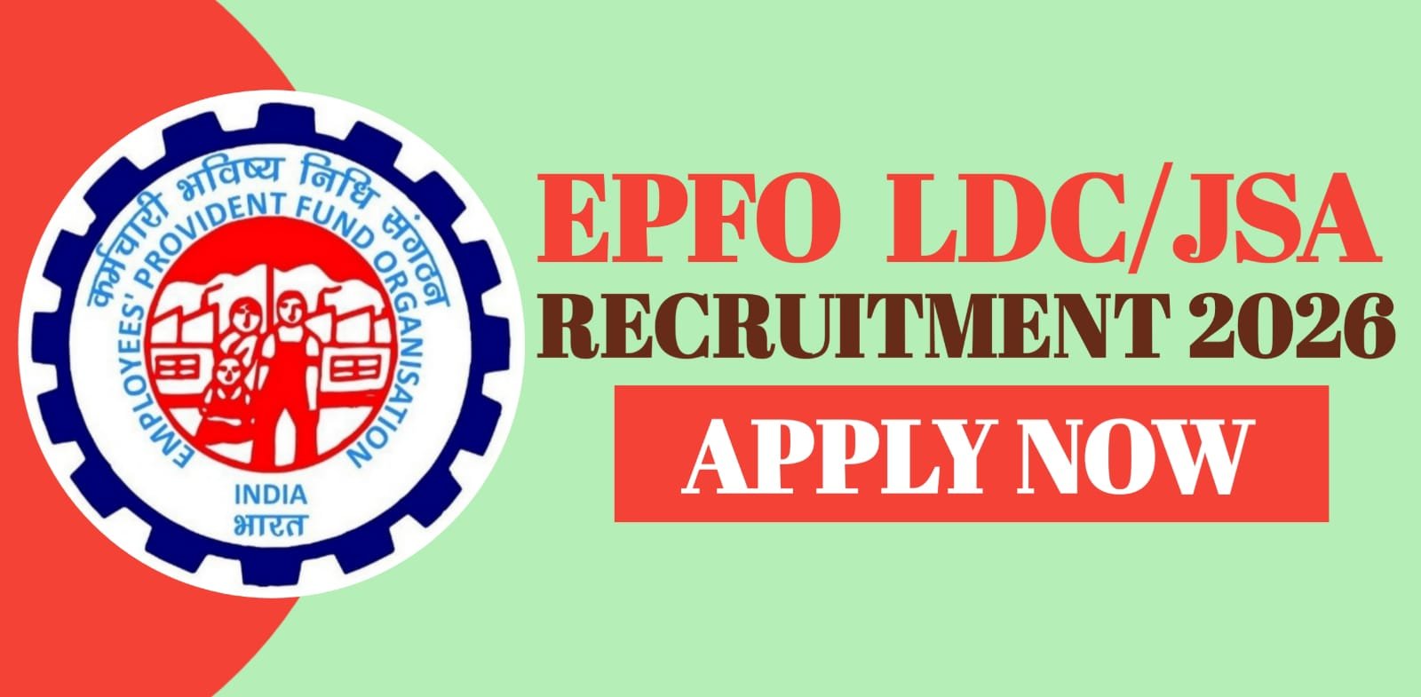 EPFO LDC / JSA Recruitment 2026 | Apply