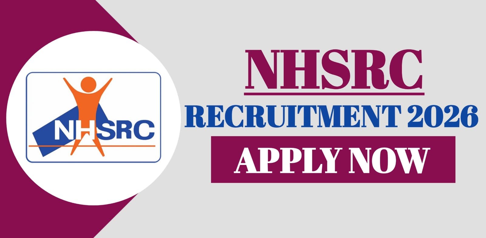 NHSRC Recruitment 2026 | Apply