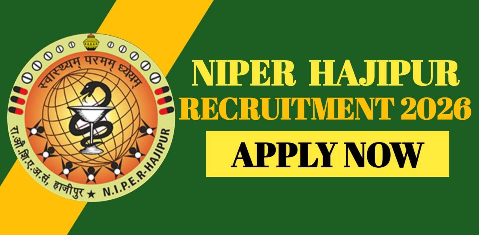 NIPER Hajipur Recruitment 2026 | Apply