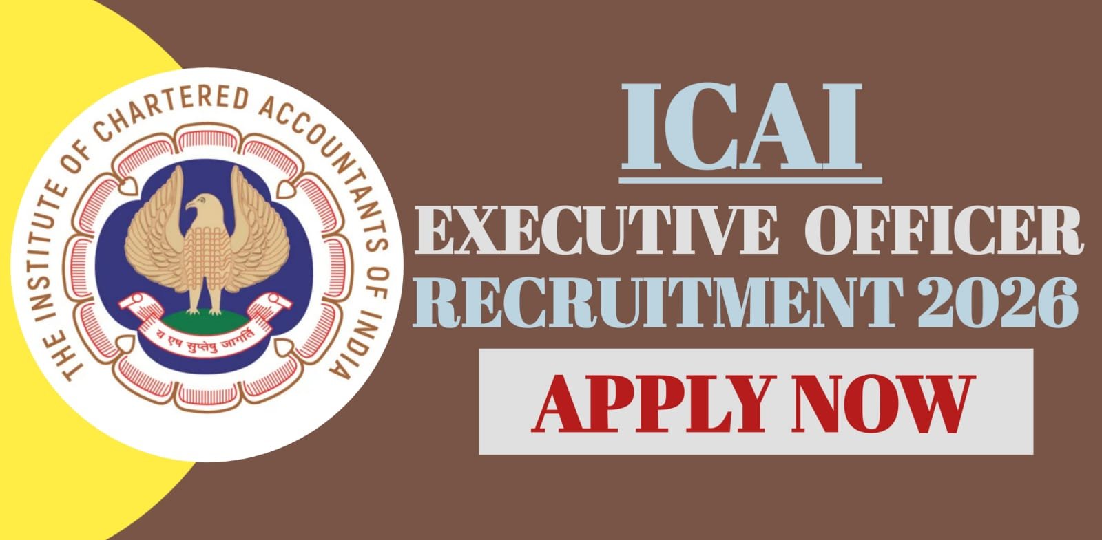 ICAI Executive Officer Recruitment 2026